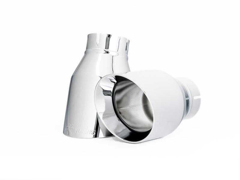 Audi A4 Performance Exhaust - Rear - AWE Tuning - Cat-Back Touring Dual Outlet - Chrome Silver - `17-`27